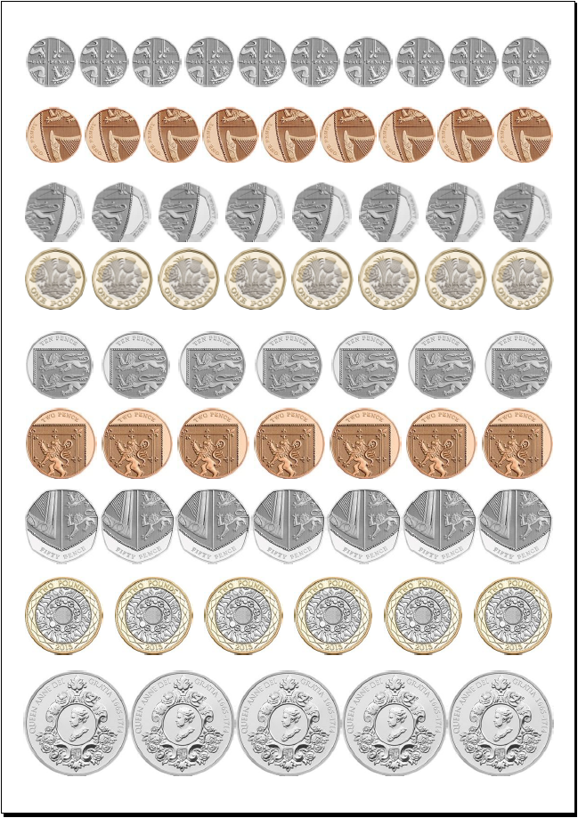 Printable Coins